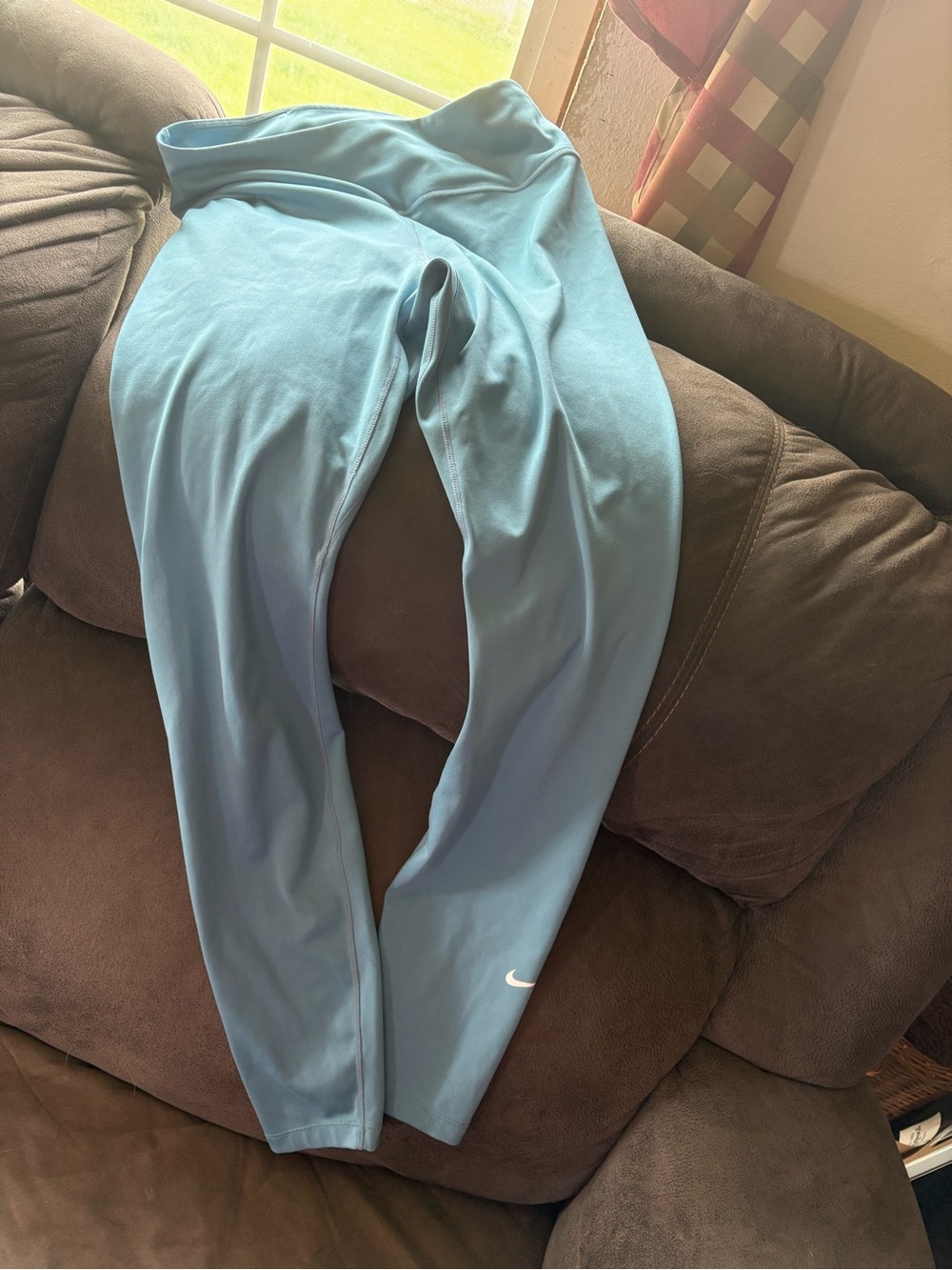 Nike Aqua Blue Dri-FIT High-Rise Leggings